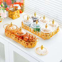 Eco-Friendly Plastic Compartment Snack Tray with Lid