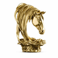 Horse Head Sculpture Glossy Home Decor Sculpted for Bookshelf, TV Cabinet