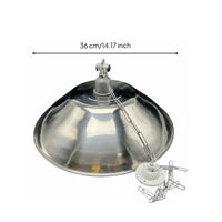 Waterproof Stainless Steel Lampshade Rust-Proof E27 Pole Light Fixture Weather-Resistant for Courtyard, Garden, Pathway