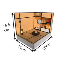 Japanese Theme Dollhouse DIY Mini Tatami Room Handmade for Desktop