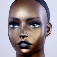 欧美双肩假发头模 黑金色模型仿真模特头半身饰品假人头Mannequin
