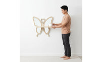 Wooden Craft Butterfly Flower Pot Holder Space Saving Home Decor Easy to Install