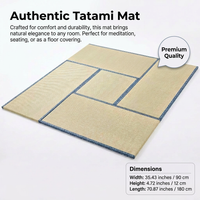 Tatami Floor Cushion Rush Grass Meditation Seat Cushion, Large Floor Pillow for  #variant:Ivory White