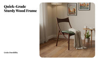 Feline Protruding Backrest-Shaped Rprotruding Backrest-Shaped Chair Vintage and Design Feature Seat Sturdy Wood Legs Stable