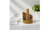 Imitation rattan Tissue Holder Desktop Basket Tissue Stand Freestanding Toilet Paper Dispenser