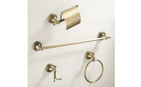 4 Pieces Lavatory Hardware Set Antique Bronze Towel Bar Set with Toilet Paper Holder Toilet Paper Holder for Homeowners