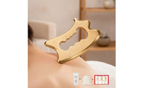 Brass Gua Sha Tool Smooth Gua Sha Tool with Storage Bag Ergonomic