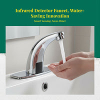 Touchless infrared brass faucet