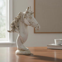 Horse Bust Sculpture Tabletop Display Home Decoration Realistic Details