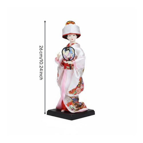 Japanese Geisha Figurine Traditional Craft House Decoration Meticulous Details