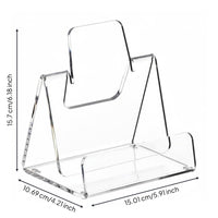 Acrylic Brochure Display Stand Slant Back Design Countertop Brochure Stand
