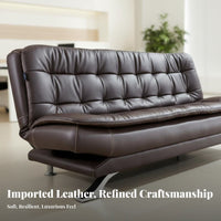 Multi-Functional 3-Seater Fold-extendable Bed Foldable Design Pull-extendable Foam Sofa Bed two-in-singleUse Office Furnishing Space Saving for Business Owners, Apartment Dwellers, Homeowners, Reception Area, Guest Room, Bedroom