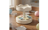 Cute Design Rotating Cake Stand Battery Operated Automatic Turntable Display Rotating Dessert Display With Music for Children, Birthdays, Parties