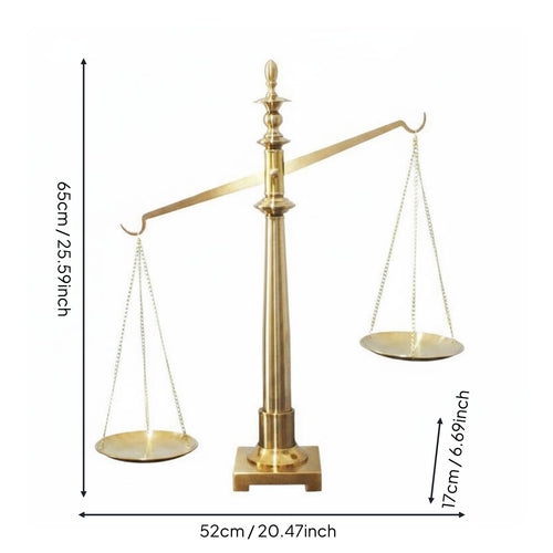 Gold Metal Balance Scale Classic Design Home Decoration for Office