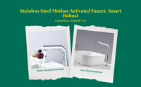 Infrared touchless faucet with mixer