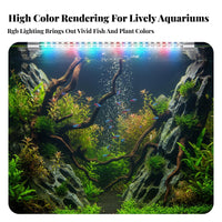 Submersible Aquarium Light Energy Saving Color Intensifying Aquarium Light 240° Wide Angle for Arowana Keepers, Carp Species Owners