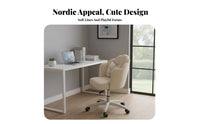 Armless Lowsupport Desk Chair Ergonomic spinerest Office Furniture space-saving Size
