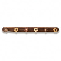 Coat Rack with Flower Hooks Decorative Flower Coat Rack Rustic for Entryway