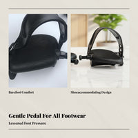 Universal Exercise Bike Pedal, Rotating Bike Foot Pedal Accessories, Gym Compatible Replacement