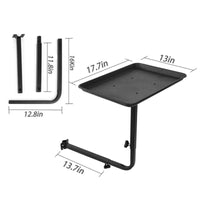 Adjustable Salon Tool Tray Rotating Hairdresser Tray Aluminum for Barbers, Barbershop