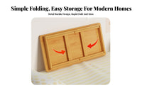 Folding Floor Table Space-Saving Foldable Bed Tray Ready to Use for Bay Window