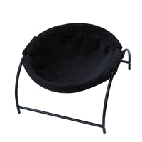 Cat Bed with Metal Frame Space-Saving Elevated Cat Bed Modern for Kittens