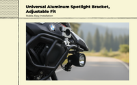 Adjustable aluminum motorcycle mount