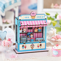 Wooden DIY Mini Shop Model Kit for Craft Enthusiasts