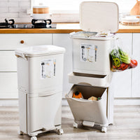 Kitchen Trash Can with Lid, Large Capacity, Pedal, 12L+
