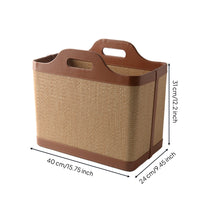 Woven Container Basket Sturdy Weave Organizer Bin for Laundry Room