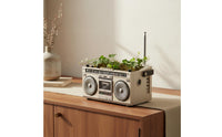 Tape Recorder Flower Pot Creative Design Radio Planter Realistic Shape for Desk