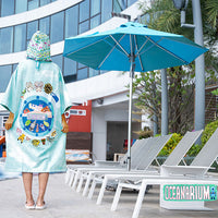 OCEANARIUM男女毛巾衣速干吸水易收纳透气户外旅游运动游泳浴袍