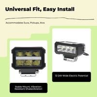 Waterproof LED spotlight for off-road