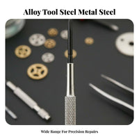 6 Pieces Watch Repair Tool Set Long-Lasting Bits Exact Screwdriver Set Mini Repair Tool Kit Non-Slip Grip Shiny Vanadium Steel