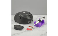 Rotary Electric Nail Drill Machine Multifunctional Nail Drill with Foot Pedal Low Vibration Appliance Quiet for Manicurists