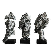 3 Pieces Tabletop Ornaments Sculptural Sculpture Creative for Living Room