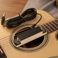 Non-Invasive Guitar Pickup Easy to Install Acoustic Guitar Soundhole Pickup Metal-String Compatible Musical Accessory for Live Performance, Studio Use