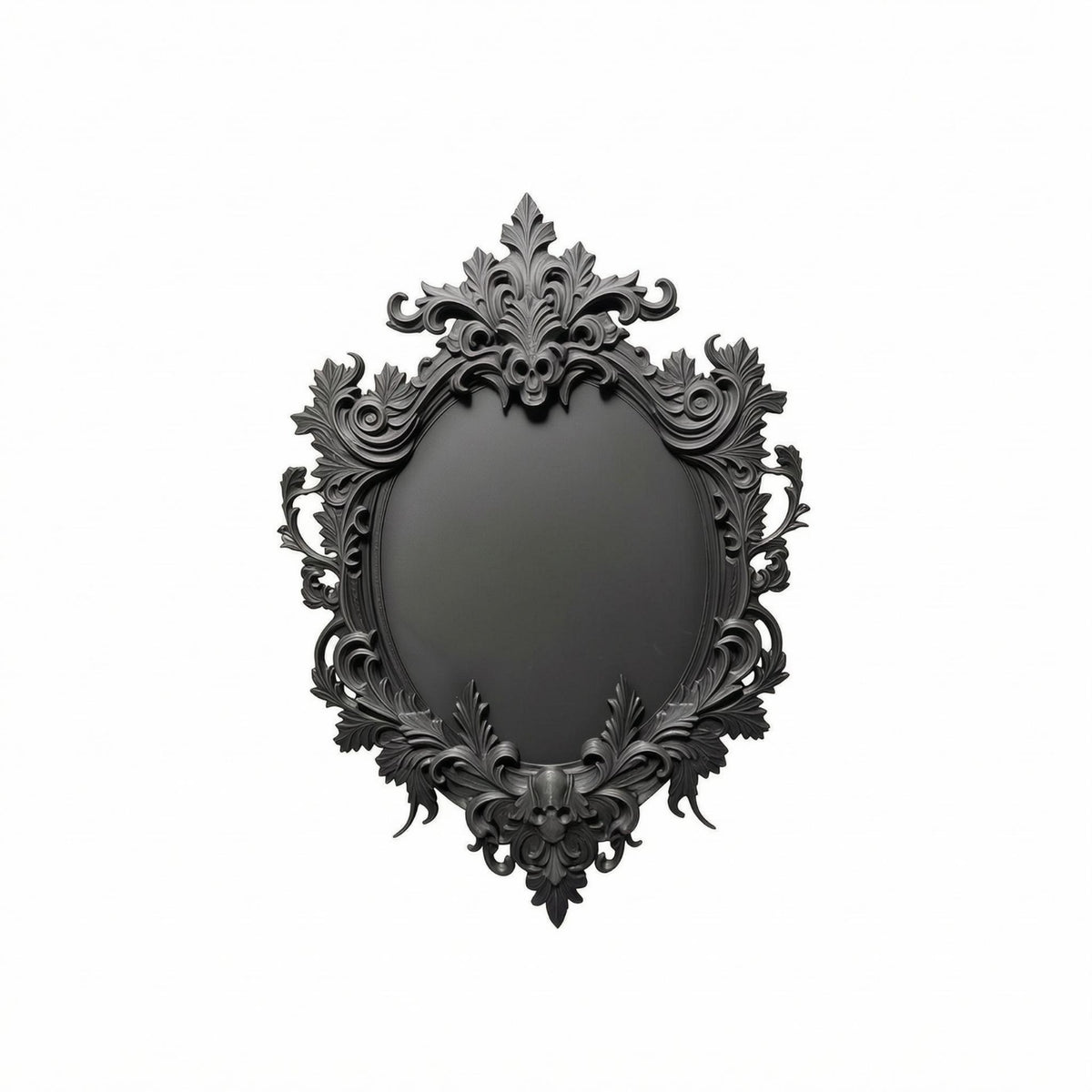 Oval Picture Frame Leaf Border Baroque Frame Carved Look Portrait Holder