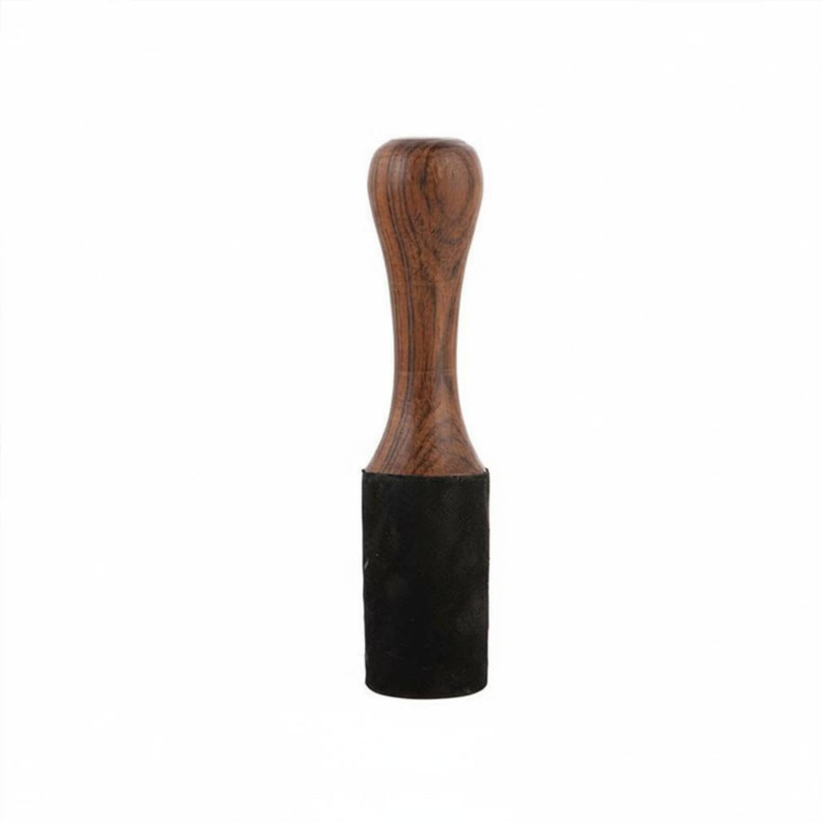 Solid Wood Tibetan Singing Bowl Mallet Artisan-Made Wooden Singing Bowl Stick Deep Soothing Tones Suede Wrapped Mallet Ergonomic Grip for Meditators, Mindfulness Practitioners, Relaxation