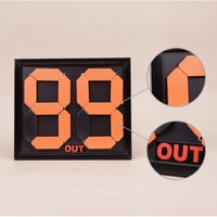 Manual Substitution Board with Flip Numbers High-Visibility Football Substitution Board Easy to Read Bright for Referees