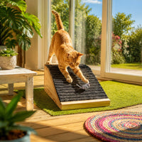 Wooden Pet Ramp Movable Dog Ramp Stairs Solid Wood for Bed, Small Dogs