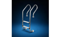 2-Step Pool Ladder No-Embed Pool Ladder with Handrails Anti-Slip for Contractors, Backyard Pools