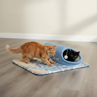 Feline Tunnel Bed Removable Mat Feline Play Tunnel Lightweight