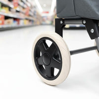 2 Wheel Grocery Trolley Portable Foldable Shopping Trolley Easy to Move