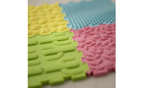 12 Pieces Interlocking Sensory Puzzle Mat Silicone Puzzle Floor Mat Soft Sensory Floor Tiles Bright for Children, Toddlers, Playroom, Classroom, Nursery