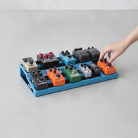 Guitar Pedalboard Textured Pedalboard with Hook-and-Loop Tape Hook and Loop Tape Industrial Strength Effects Board