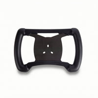 Rectangular Kart Steering Wheel Textured-Grip Steering Wheel with Mounting Plate Black Hardware Replacement for Racers