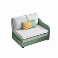Toddler Fold-Extendable Lounger Single Armrest Transformable Extendable Lounger Foldable Design Soft Foam Construction