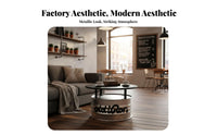 Oil Drum Table and Chair Combo Factory Theme & Design 3-Piece Patio Group Retro Look and Feel sturdyDuty for Restaurateurs