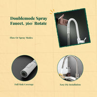 360° swivel pull-down faucet